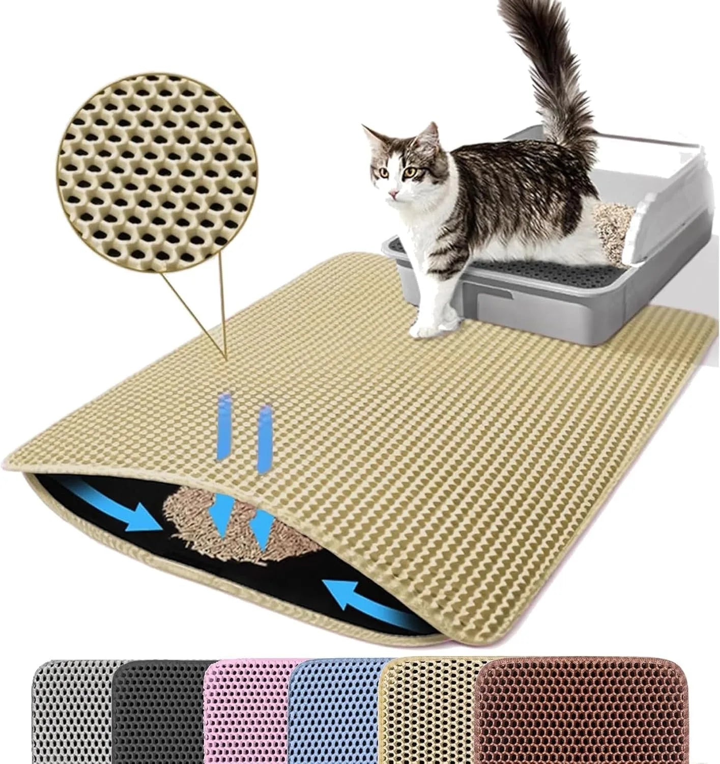Cat Litter Mat Double Layer