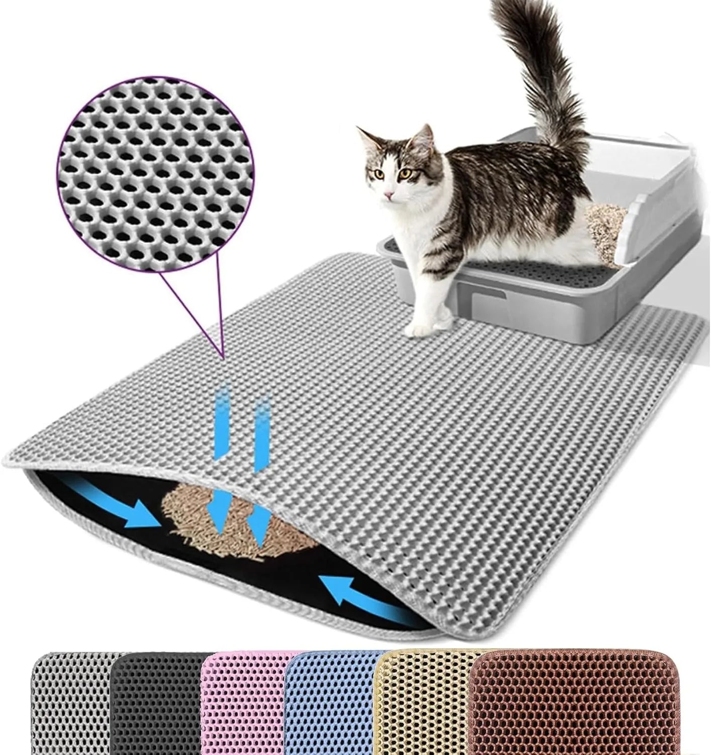 Cat Litter Mat Double Layer